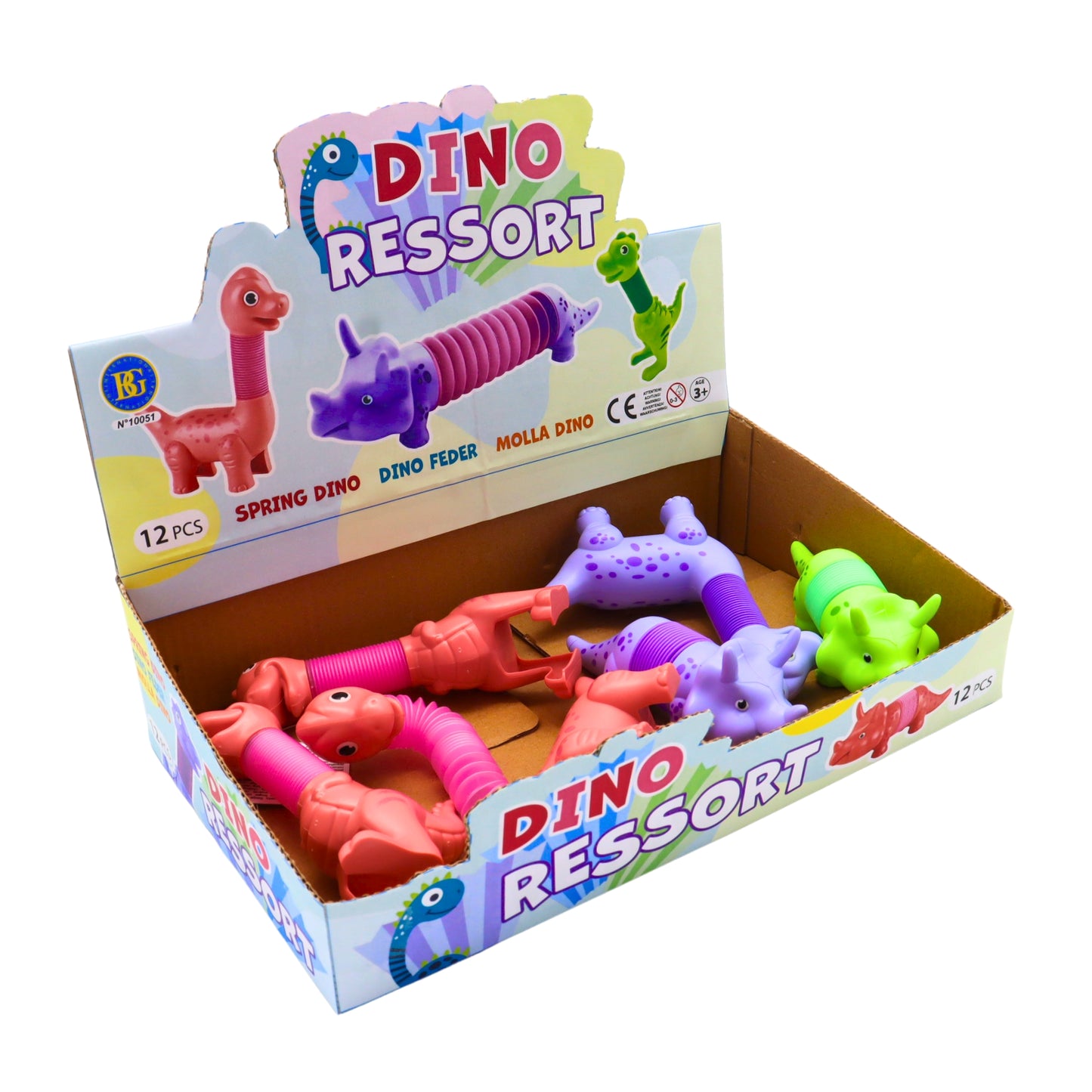 DINOSAURE RESSORT X12PCS (BG10051)