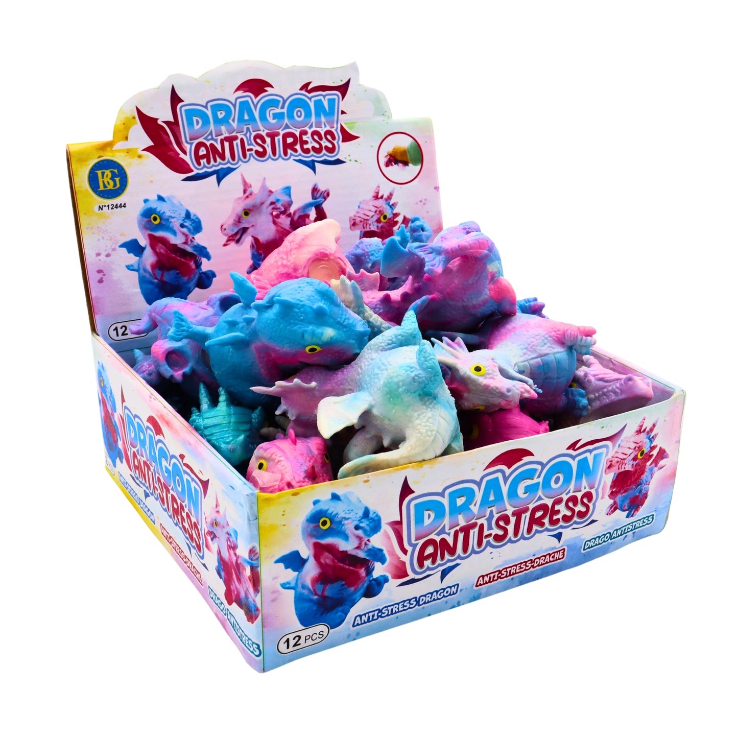 DRAGON ANTISTRESS 8CM X12 PCS (BG12444) 288