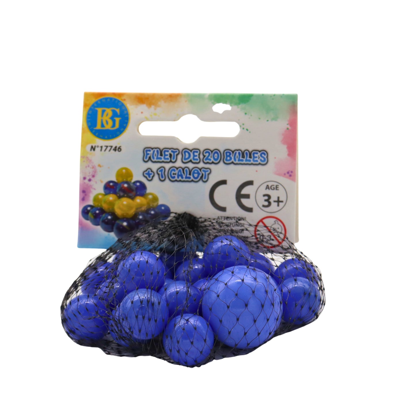 BILLES VERRE 20PCS ET 1 CALOT (BG17746) 144/36