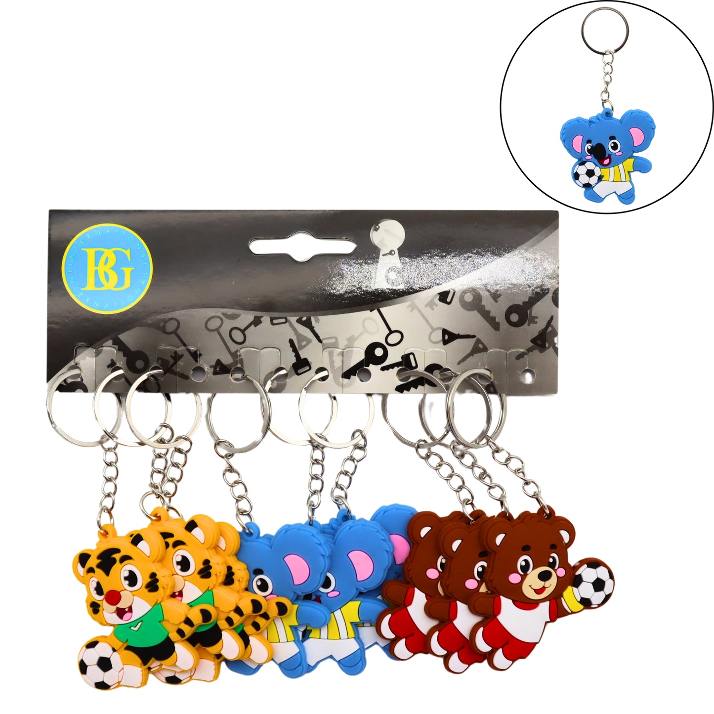 PORTE CLE ANIMAL FOOT PLAT X12 PCS (BG18200) 576
