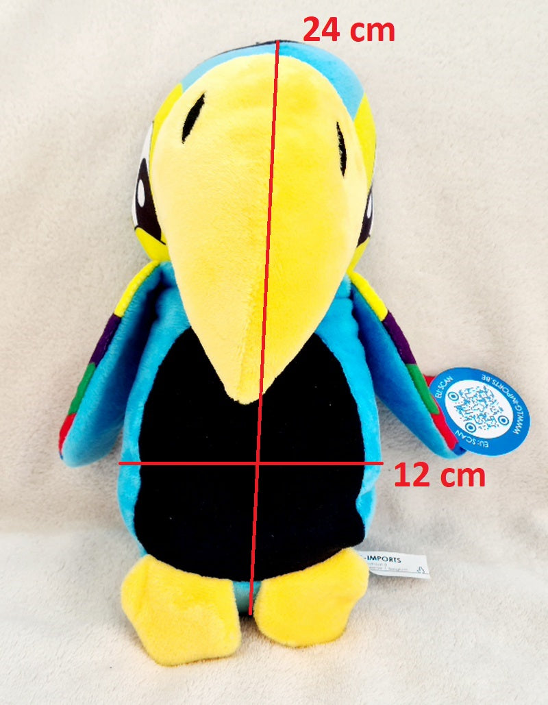 PELUCHE PERROQUET 24CM (LG1859) 60/6