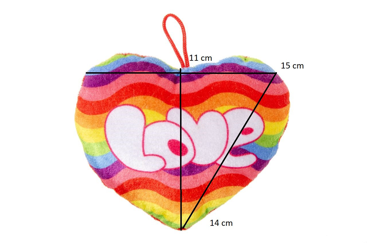 PELUCHE COEUR AEC LOVE 14 CM X24PCS (LG1903) 456/24