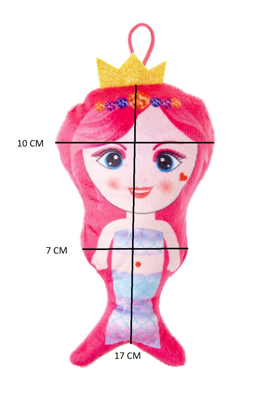 PELUCHE SIRENE COURONNE 17 CM X24PCS (LG1917) 432/24