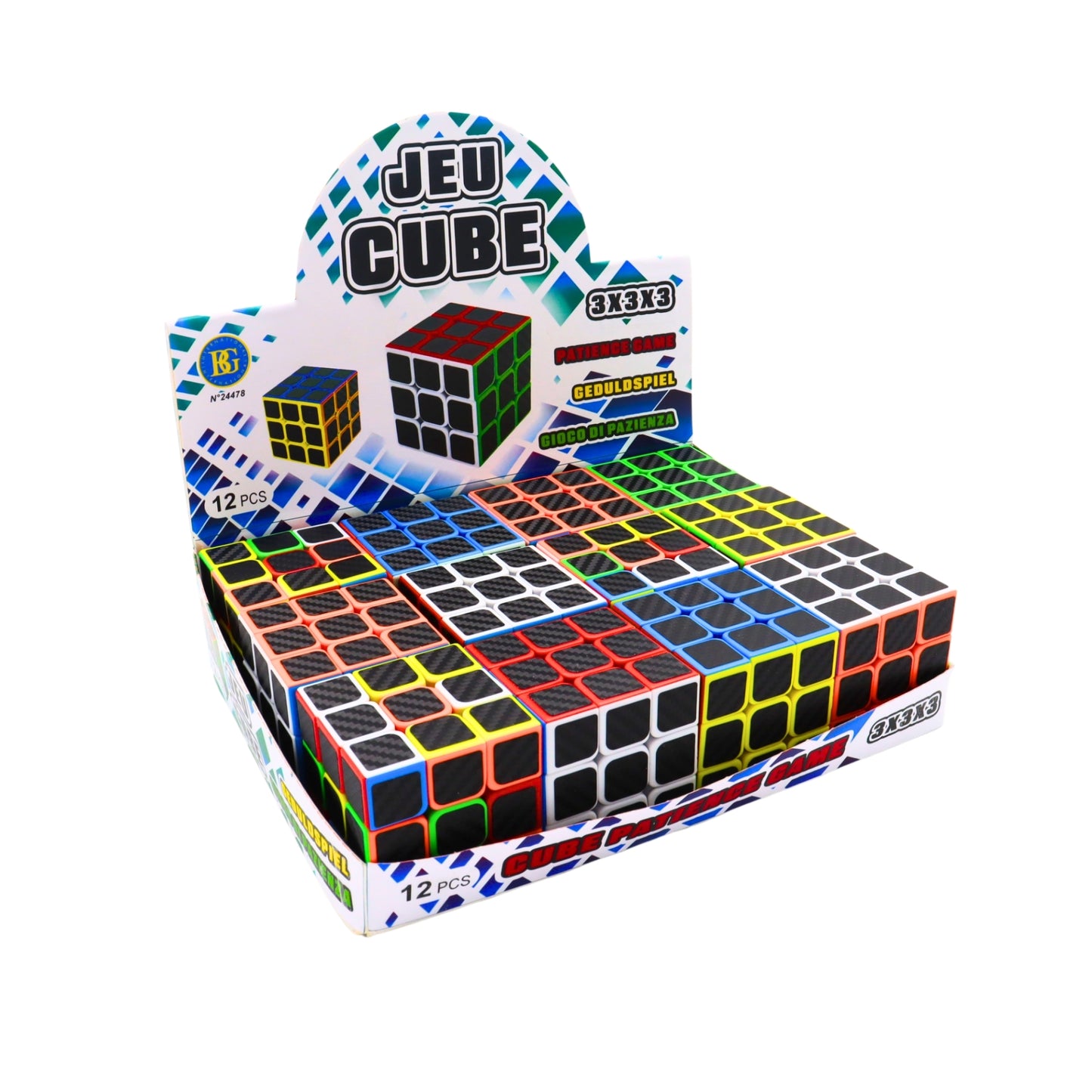CUBE MAGIQUE NOIR 5,5 CM X 12PCS (BG24478) 288