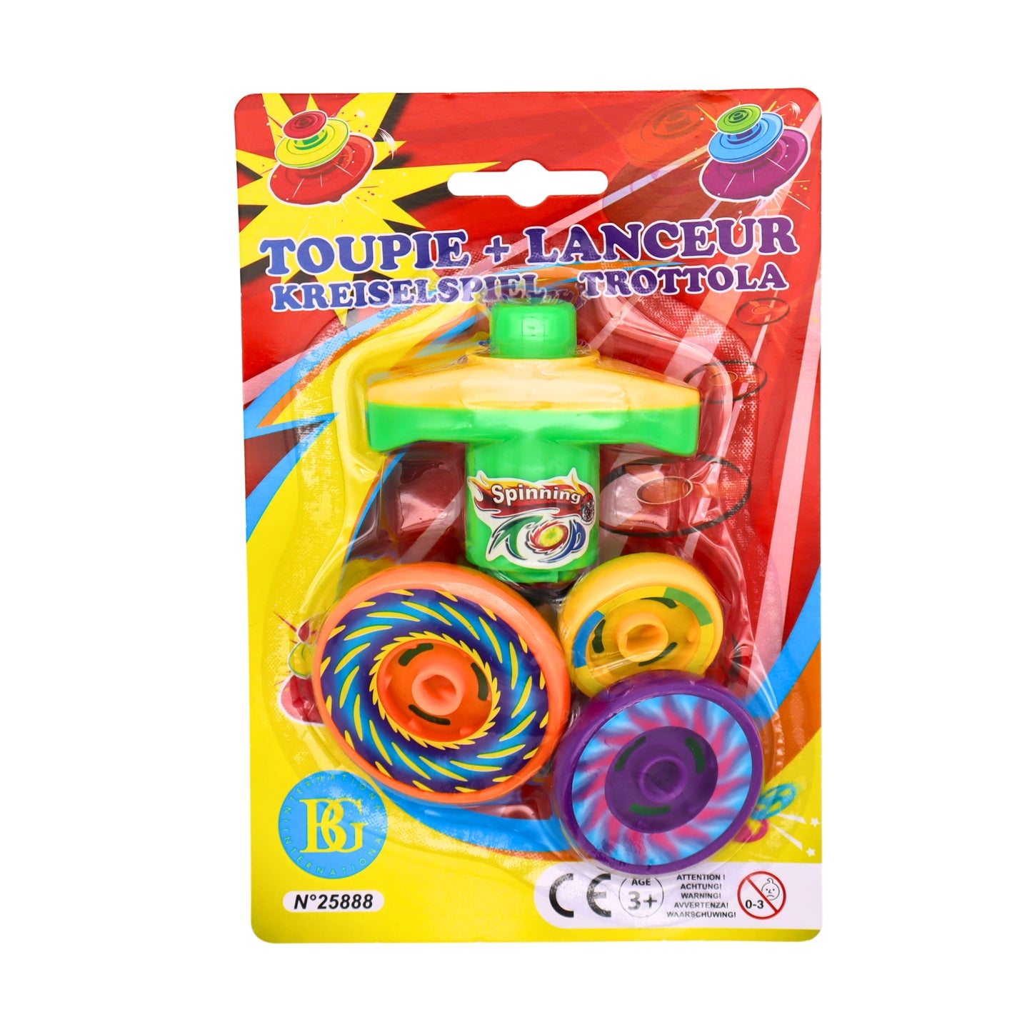 TOUPIE 3PCS AVEC LANCEUR (BG25888) 288/24