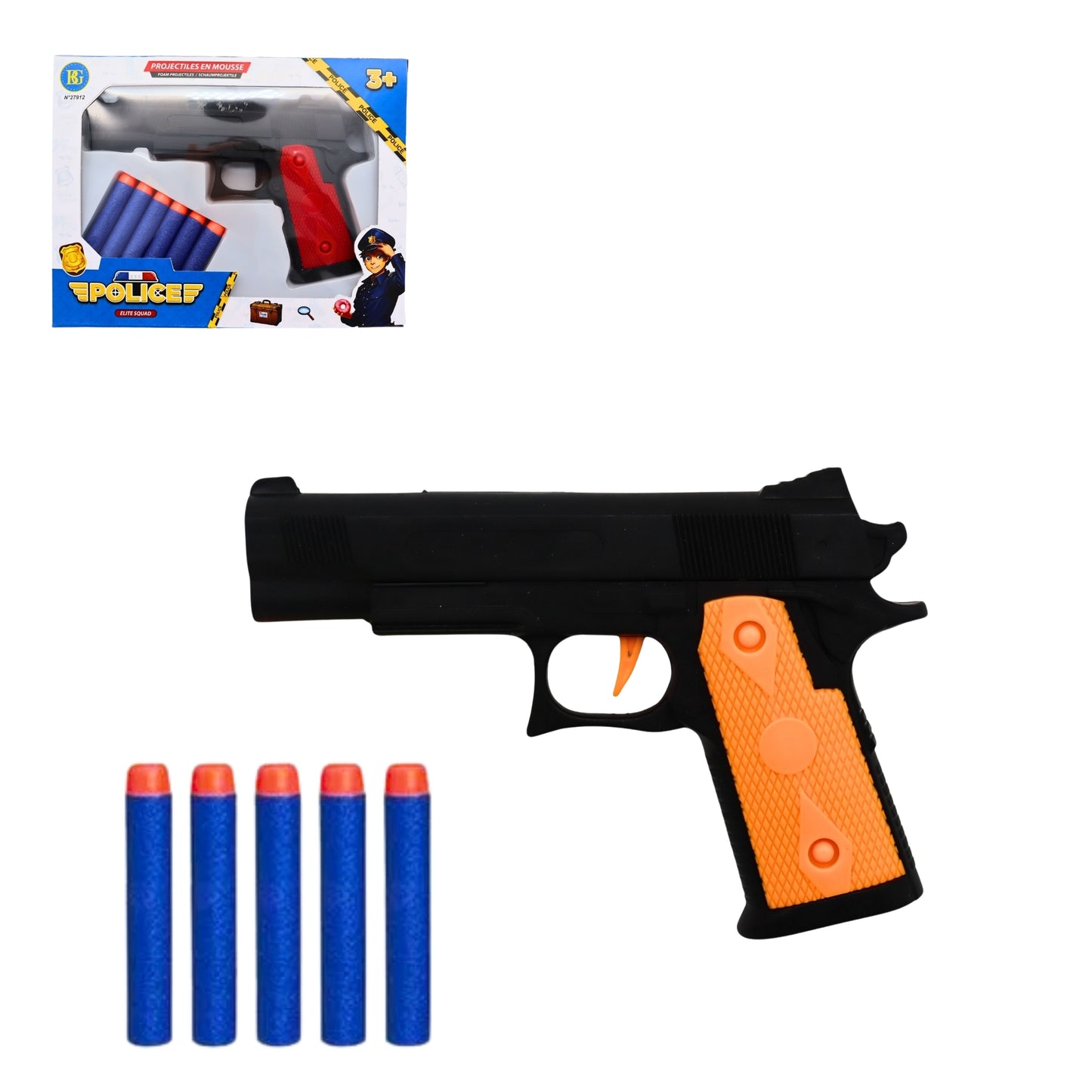 PISTOLET 6 FLECHES MOUSSES (BG27912) 96/24