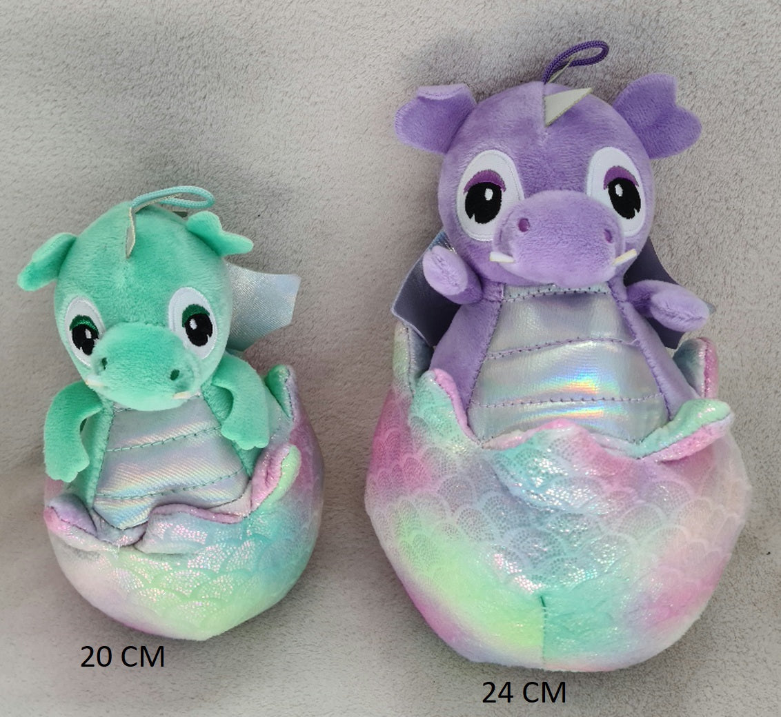 PELUCHE OEUF DINOSAURE 24CM (MJ40140) 48/6