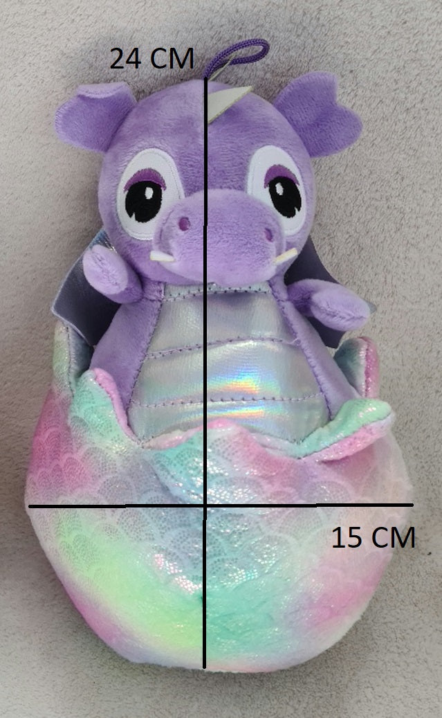 PELUCHE OEUF DINOSAURE 24CM (MJ40140) 48/6