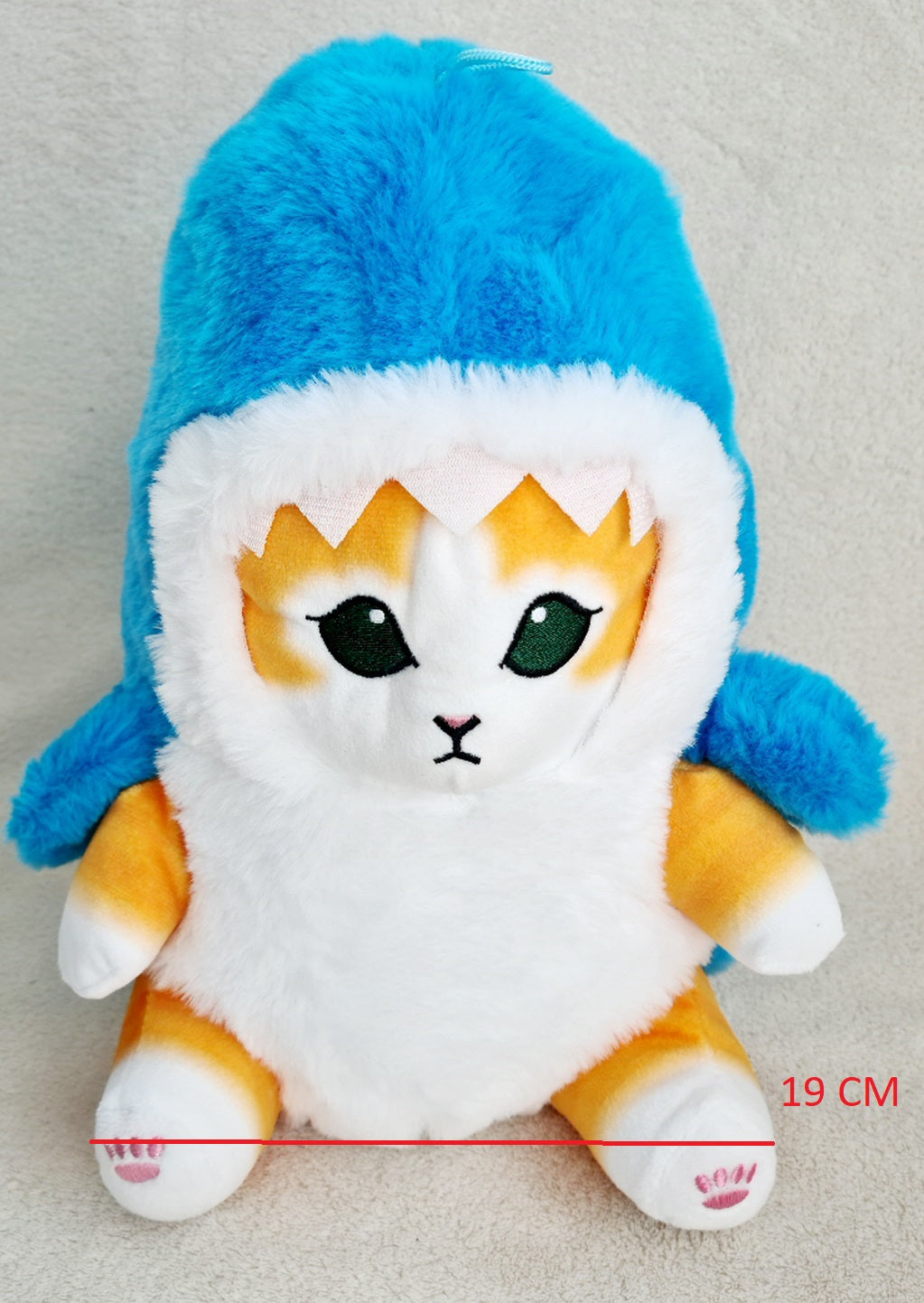 PELUCHE CHAT REQUIN 27 CM (MJ40584) 24