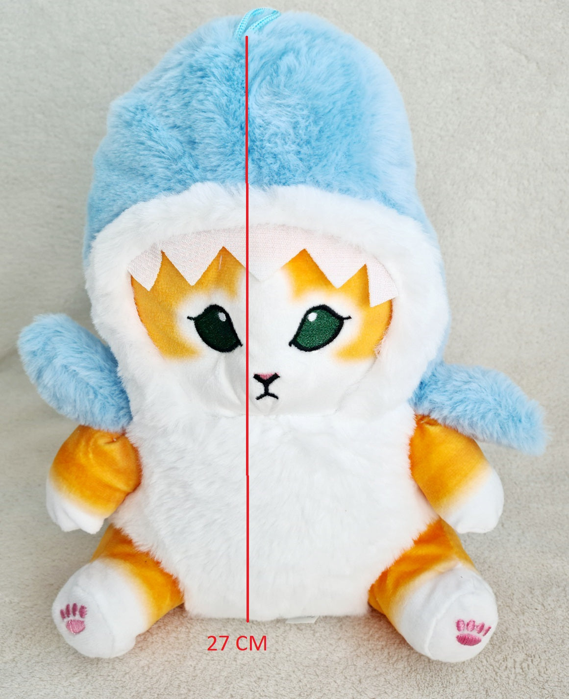 PELUCHE CHAT REQUIN 27 CM (MJ40584) 24