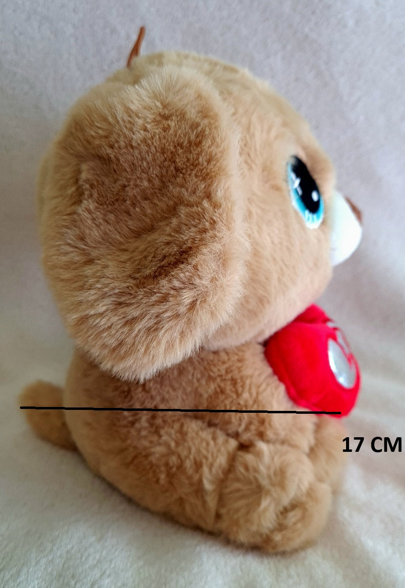 PELUCHE CHIEN COEUR 21 CM (MJ40805) 60