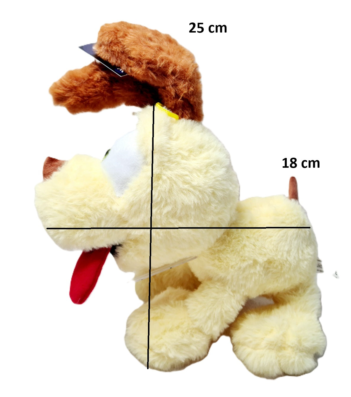 PELUCHE CHIEN JAUNE 25 CM (MJ40898) 6/36