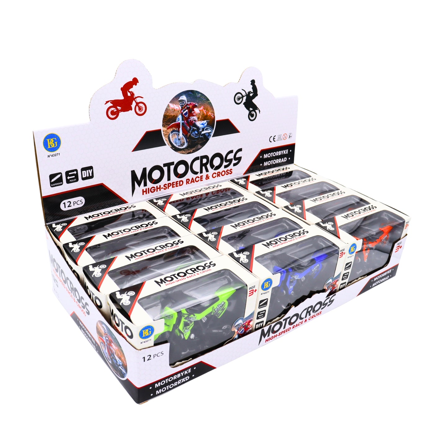 MOTO CROSS X12PCS (BG43271)