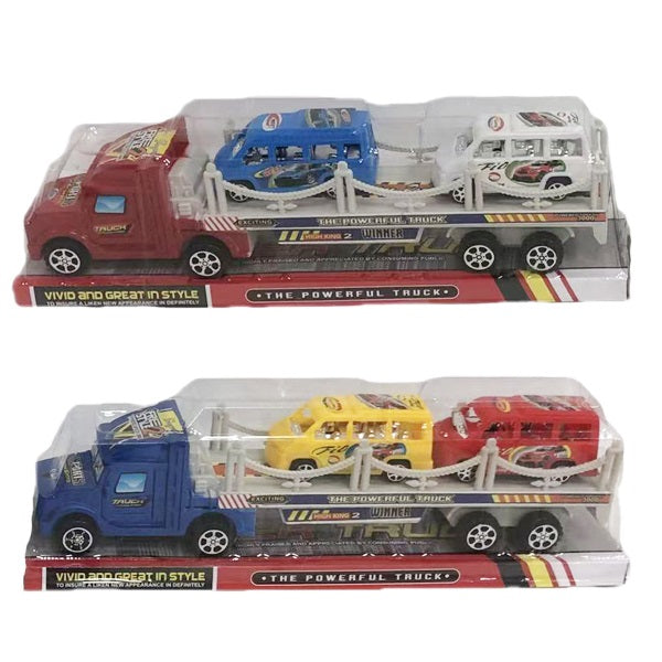 CAMION TRANSPORT 2 VEHICULES 30 CM (MJ70512) 96/24