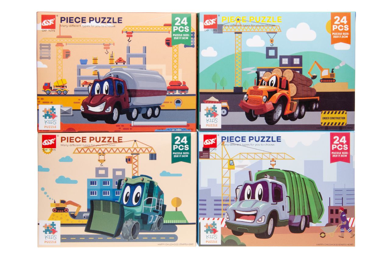 PUZZLE VEHICULE X16PCS (LG7386) 160