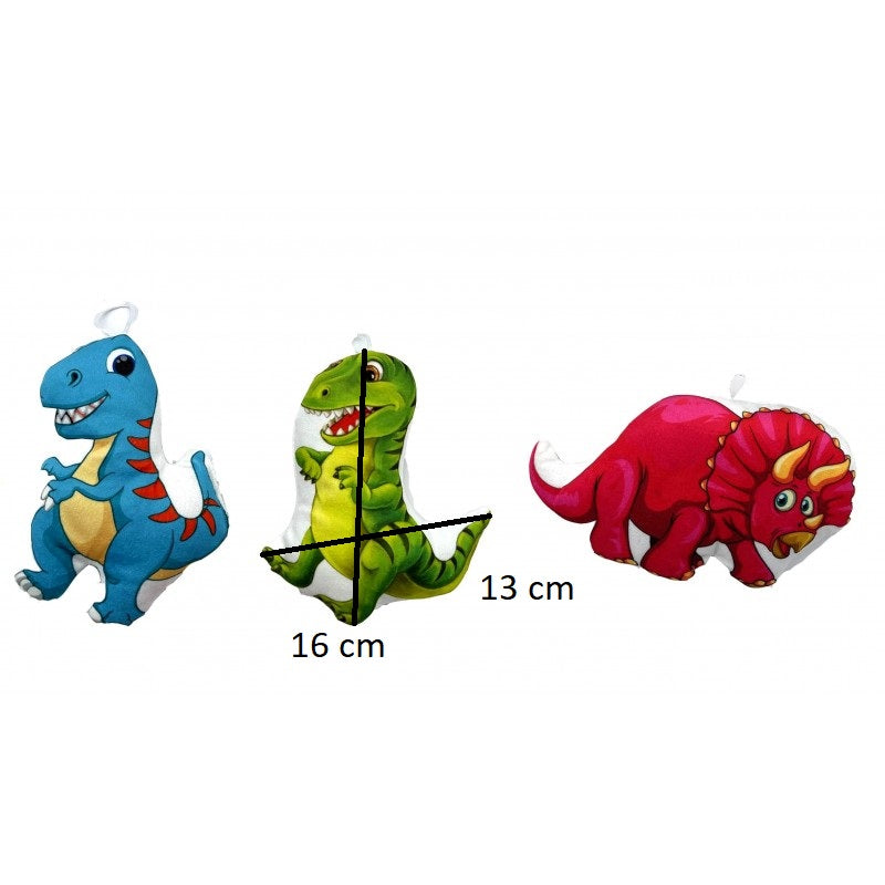 PELUCHE DINOSAURE 16 CM X 12 PCS (BG79362)