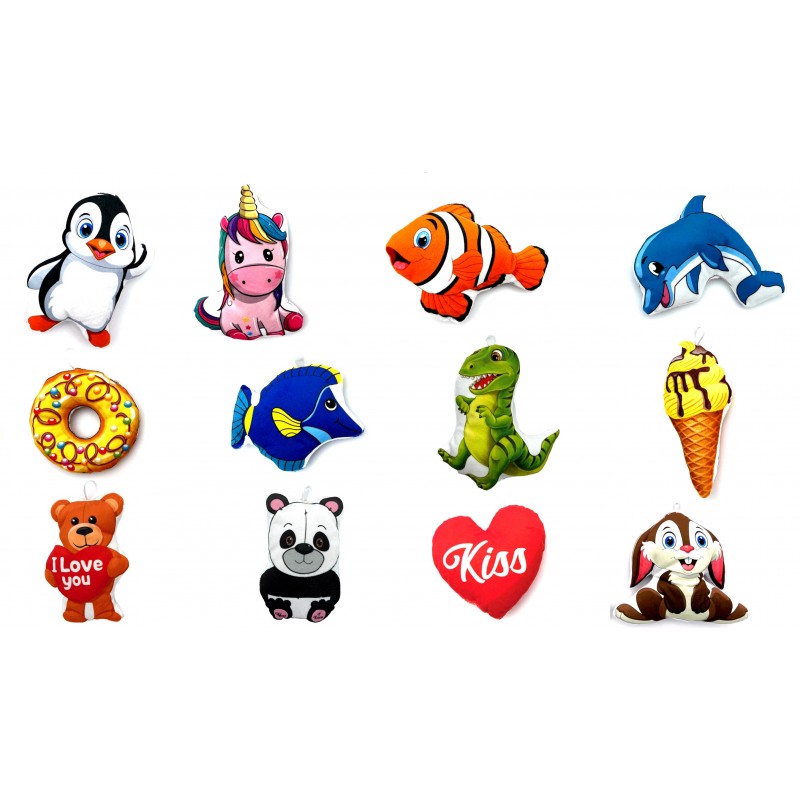 PELUCHE ASSORTIES 17-18 CM X 12 PCS (BG79553)