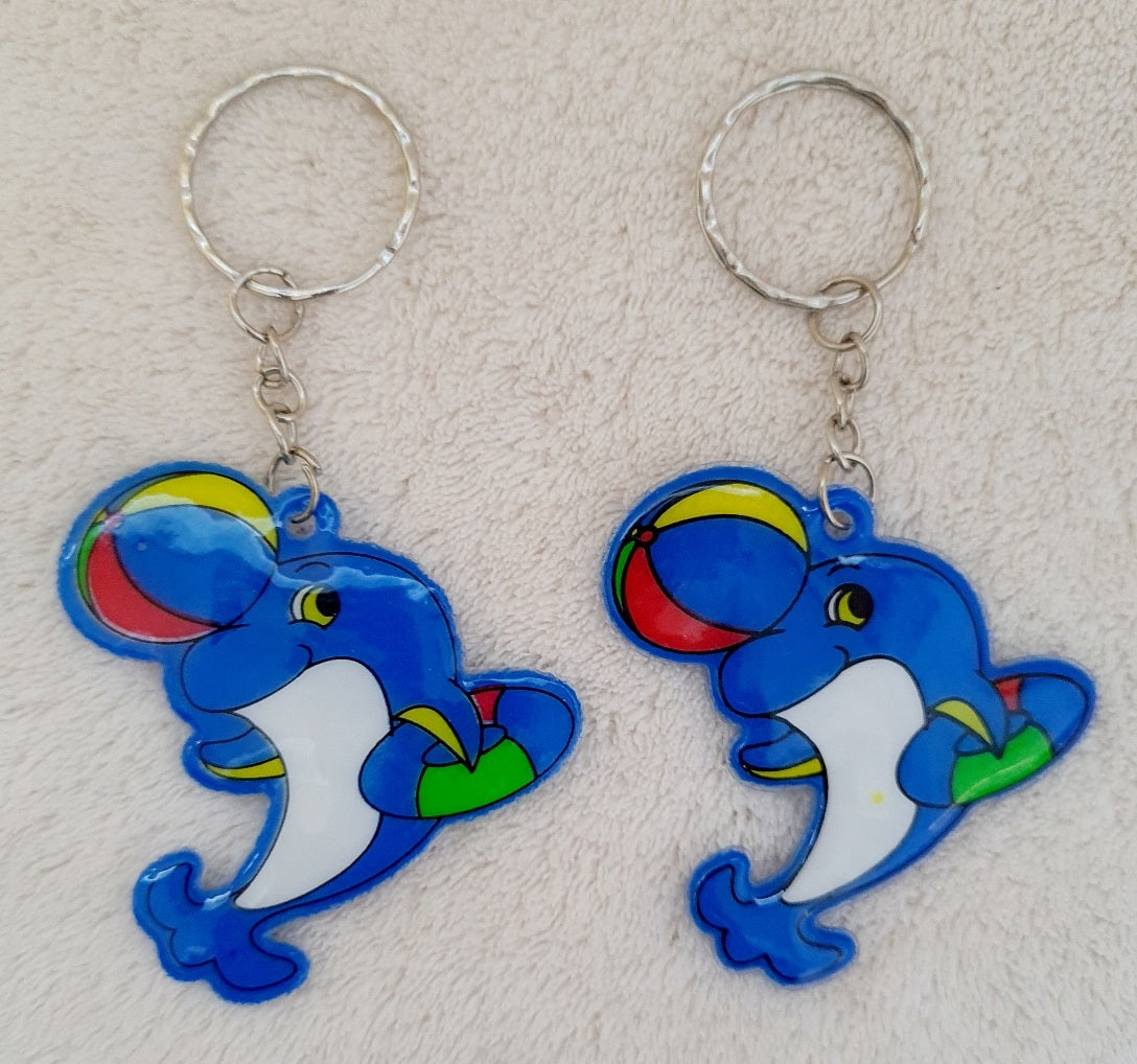 PORTE CLE DAUPHIN BALLON PLAT X12PCS (LG9283)