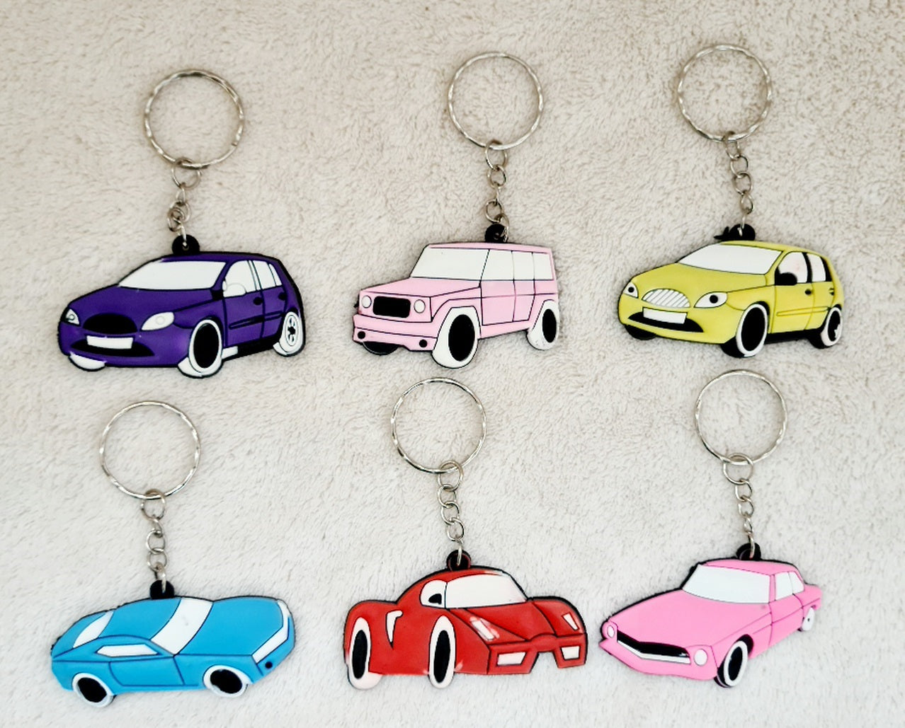 PORTE CLE VOITURE PLATE X12PCS (LG9968)