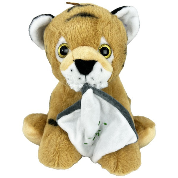 PELUCHE TIGRE BLANC/MARRON 2A 25CM (MJ40430) 6/48