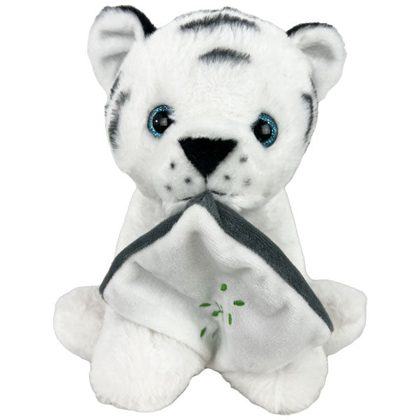 PELUCHE TIGRE BLANC/MARRON 2A 25CM (MJ40430) 6/48