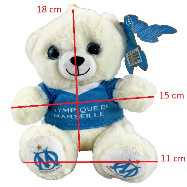 PELUCHE OURS OLYMPIQUE MARSEILLE 18 CM (MJOM11225) 120