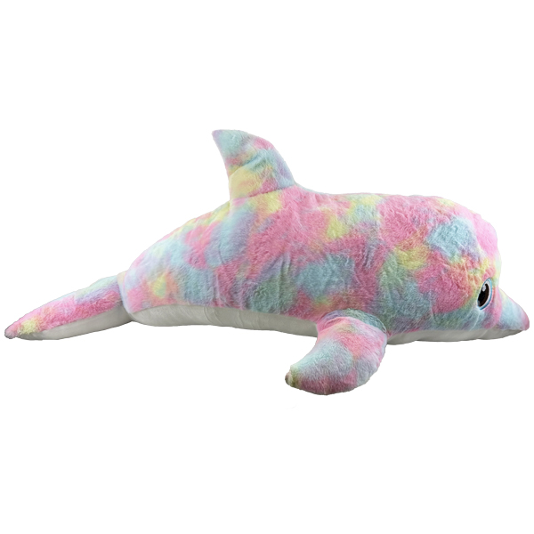 GROSSE PELUCHE DAUPHIN PASTEL AEC 100CM (MJ80566) 4