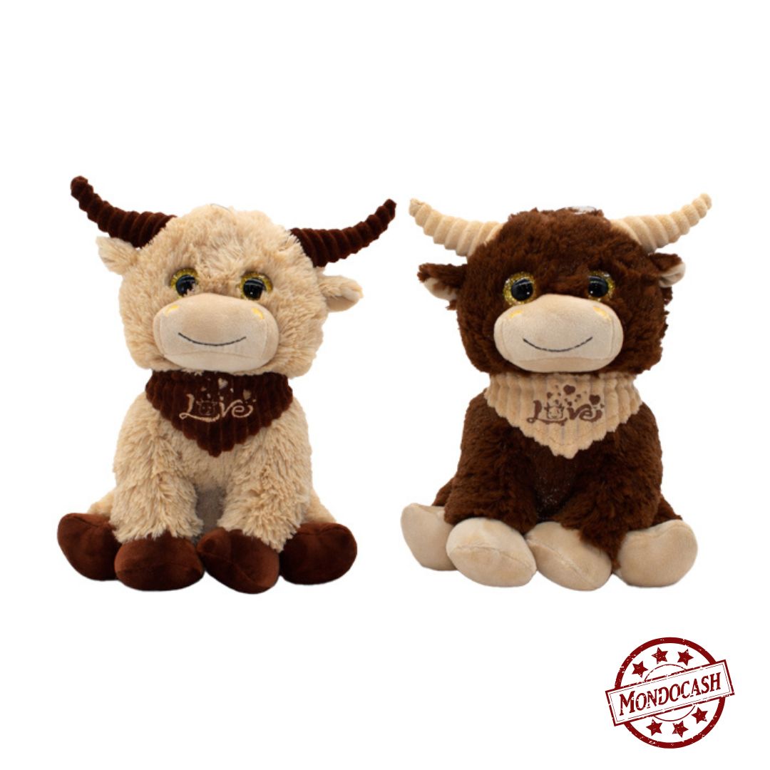 GROSSE PELUCHE BUFFLE BANDANA 60CM (MJ80856) 6