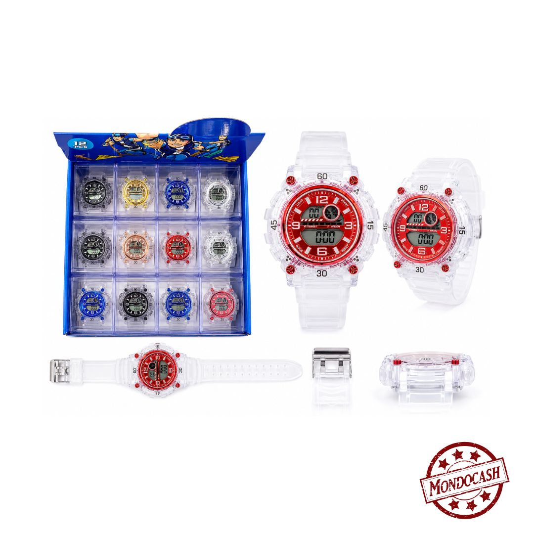 MONTRE HOMME BRACELET TRANSPARENT (TF121355) 12