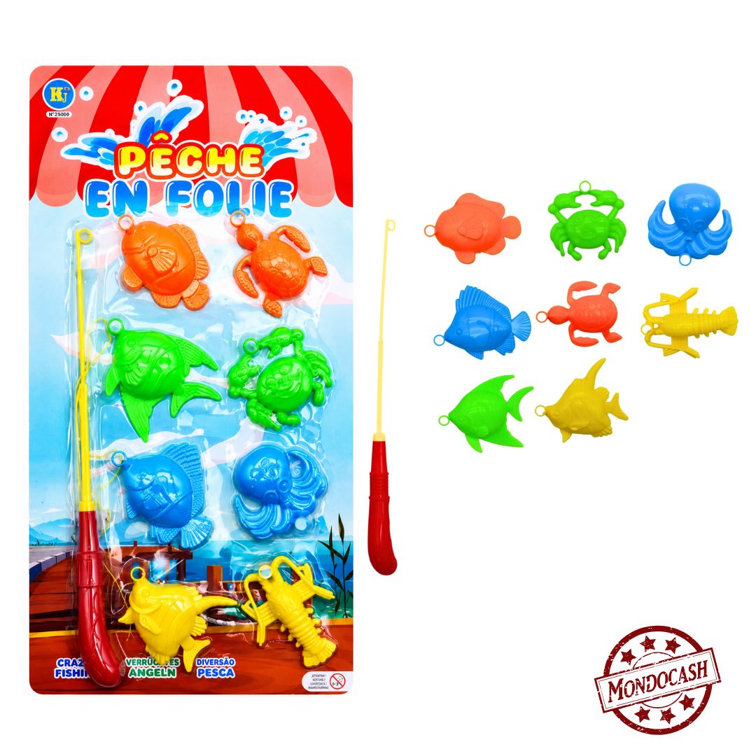 PECHE 32 CM 8 ANIMAUX (BG25055) 144/24