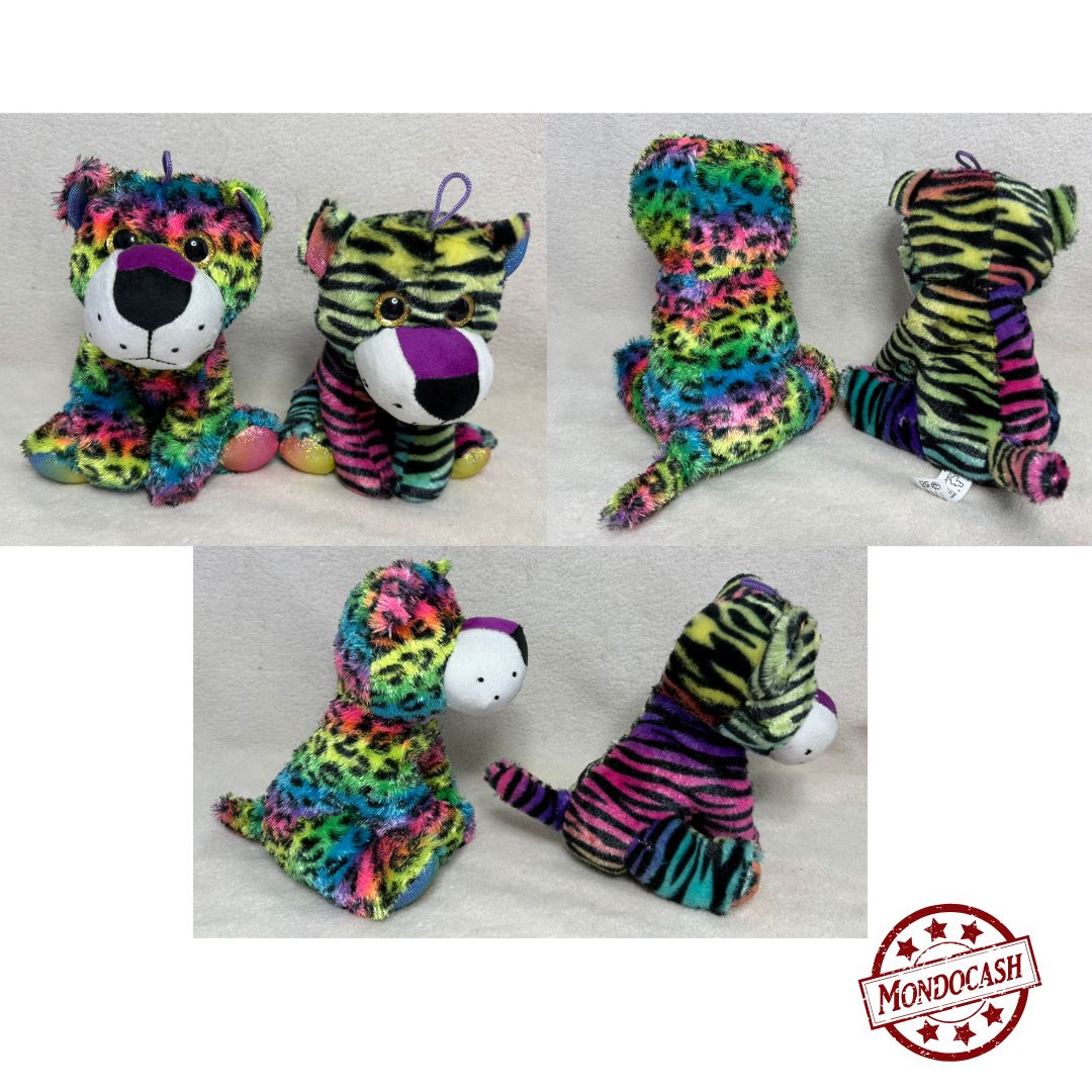PELUCHE JUNGLE FLUO 20 CM 4A X12PCS (LG1949) 120