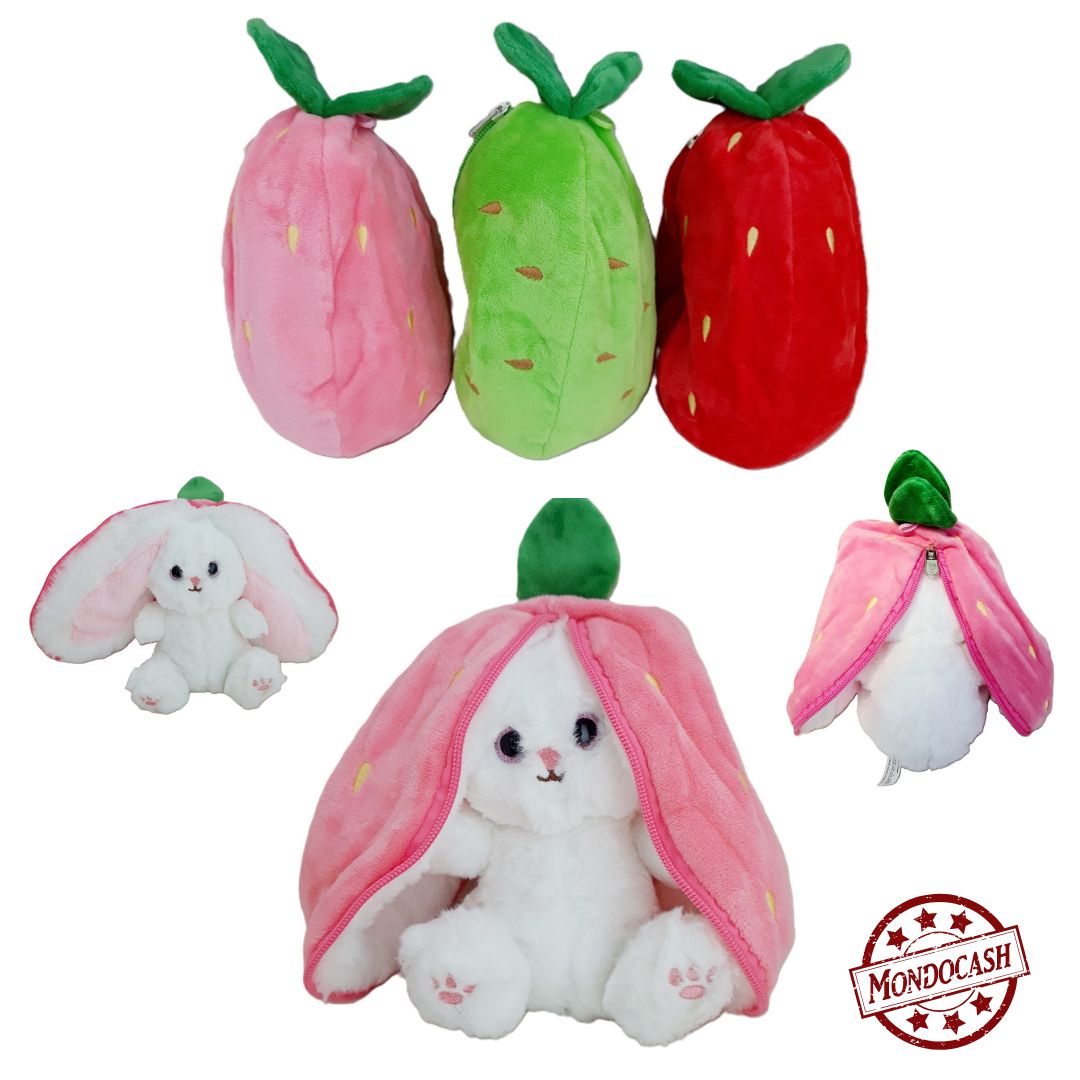 PELUCHE LAPIN FRUIT 18 CM (MJ30219) 108/12