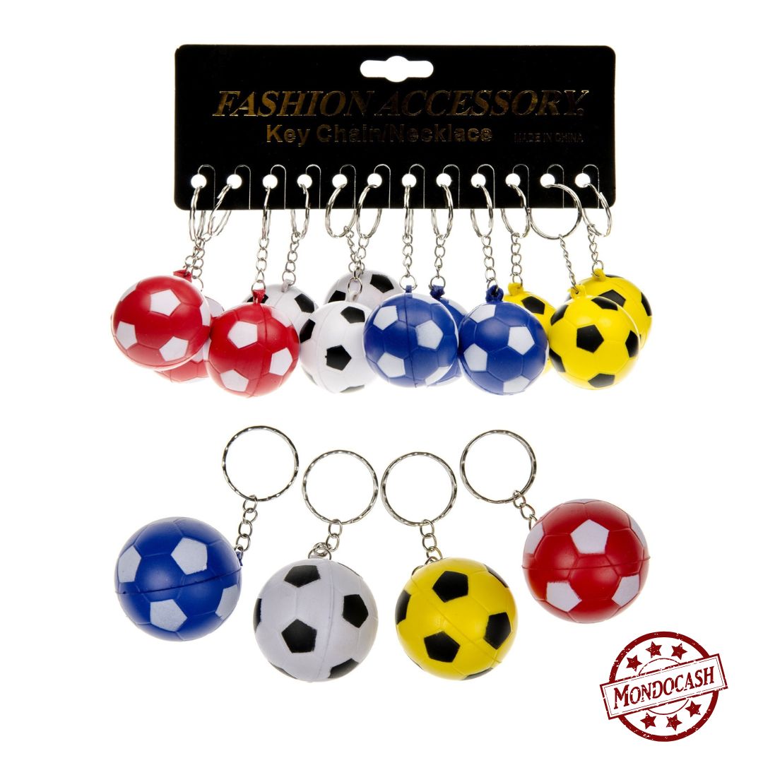 PORTE CLE BALLON FOOT MOUSSE X12PCS (LG7762)