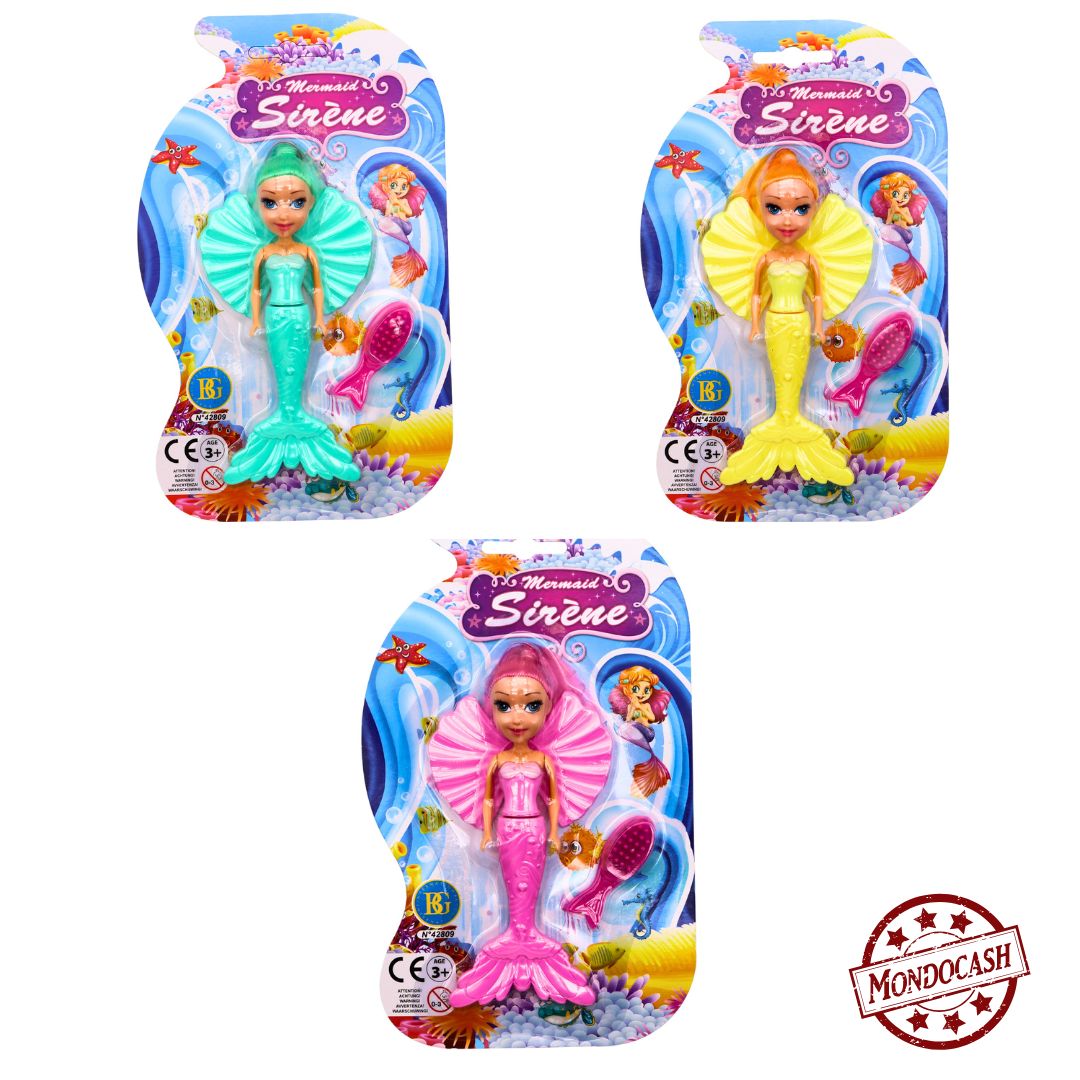 SIRENE 15 CM AVEC AILES ET 1 BROSSE (BG42809) 240/24