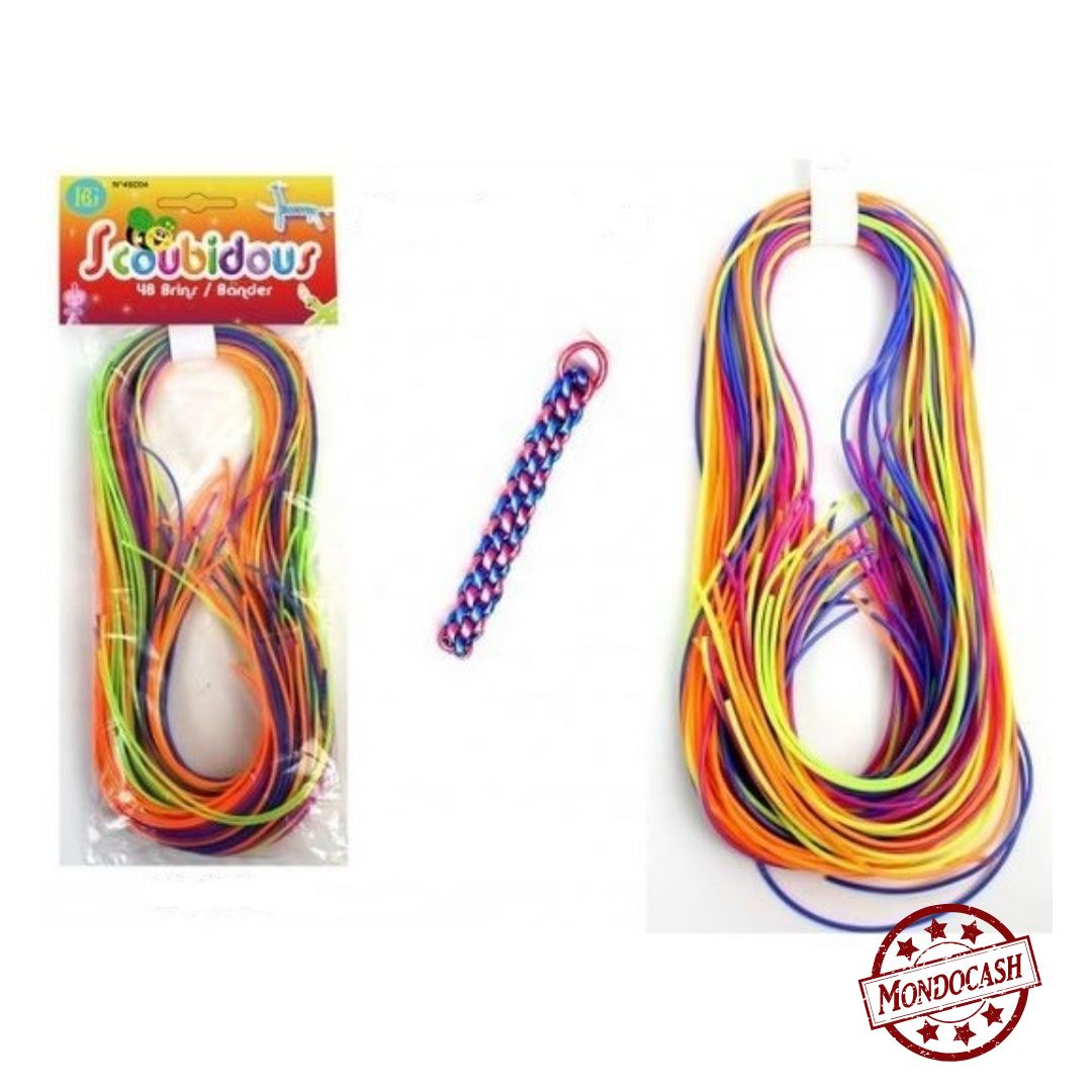 SCOUBIDOU 48 BRINS FLUO 80CM (BG49204) 24/216