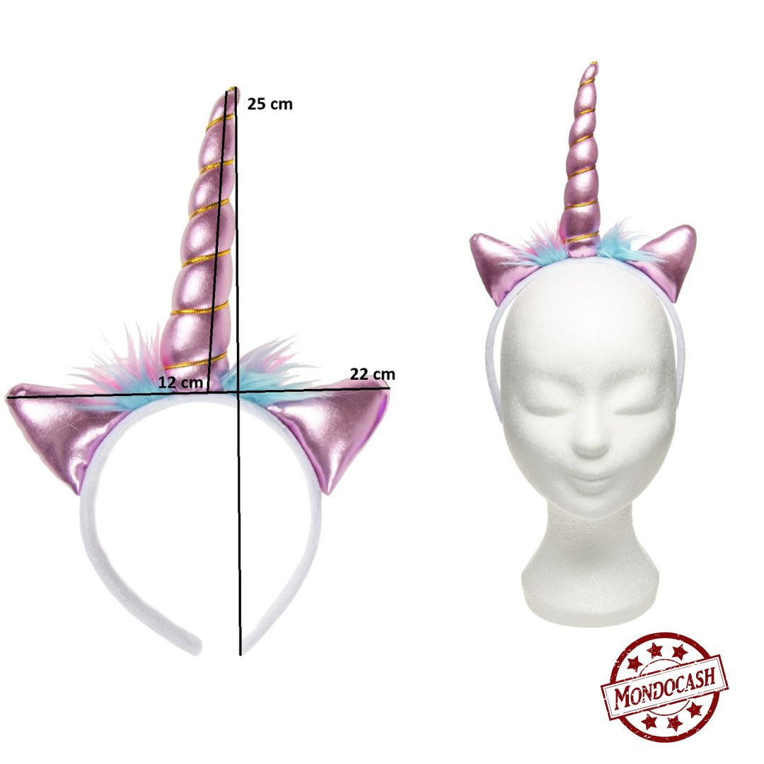 SERRE TETE LICORNE 15 CM X12 PCS (LG9703) 144