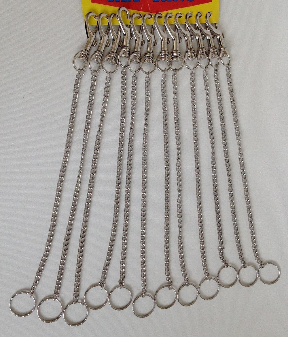 PORTE CLE CHAINE MOUSQUETON X12 PCS (PI6501)