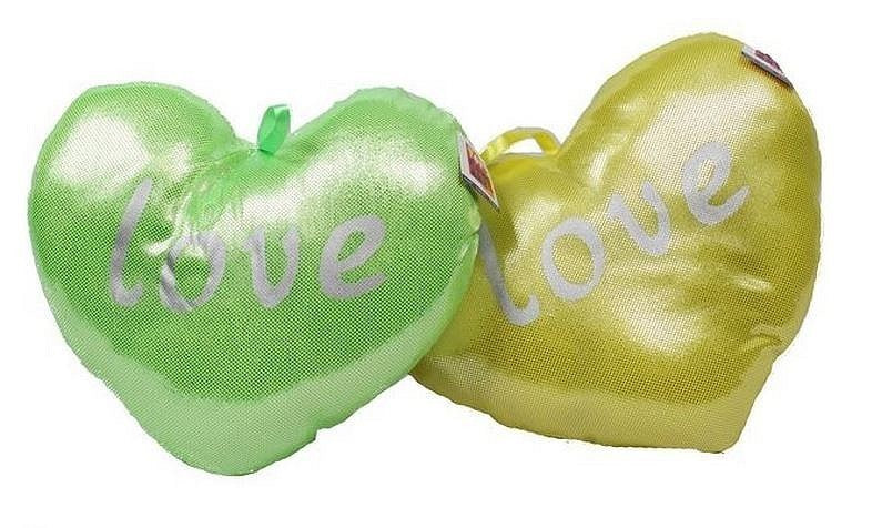 PELUCHE COEUR FLUO 30CM (MJ3448C) 6