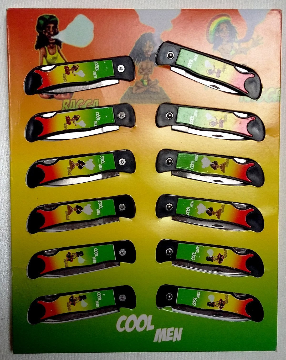 COUTEAU RASTA X12 PCS (TF2060)