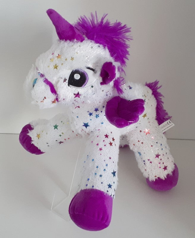 PELUCHE LICORNE BLANCHE ETOILE 25 CM (MJ5831)