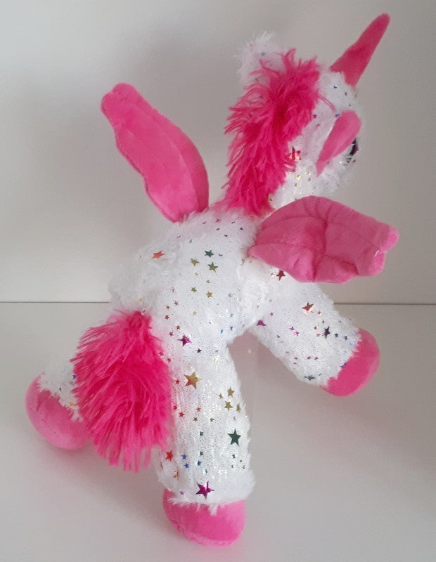 PELUCHE LICORNE BLANCHE ETOILE 25 CM (MJ5831)
