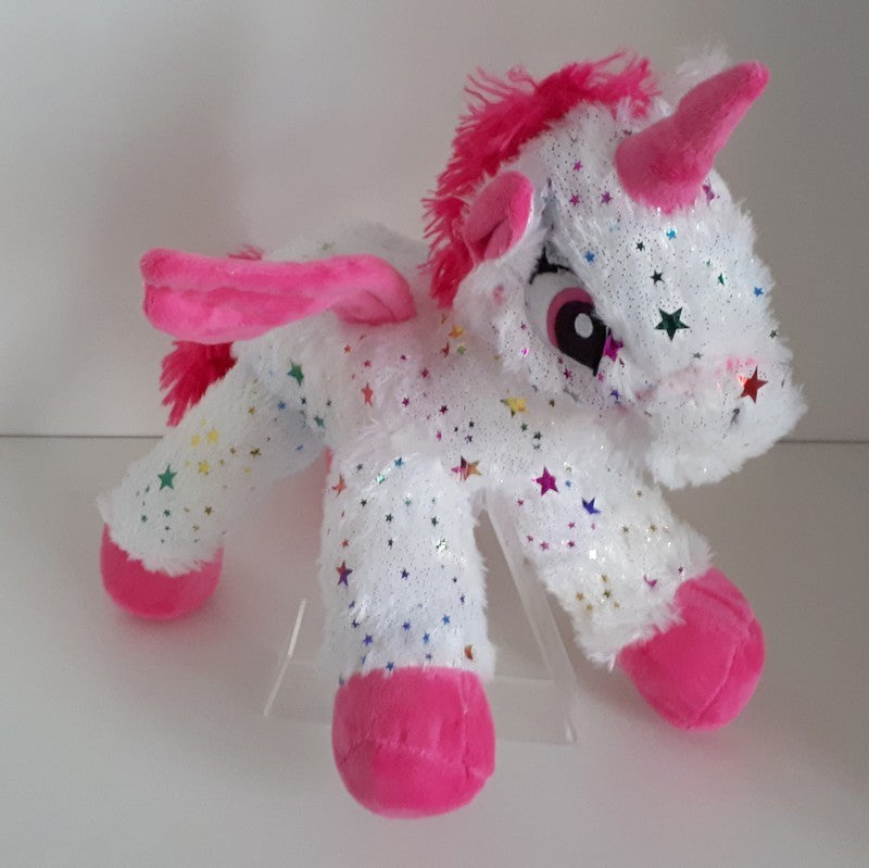 PELUCHE LICORNE BLANCHE ETOILE 25 CM (MJ5831)