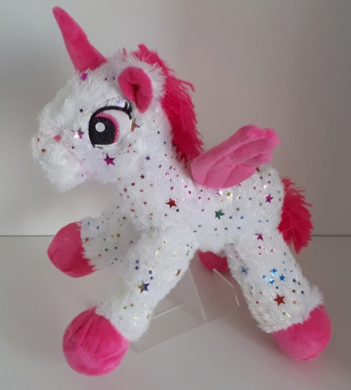 PELUCHE LICORNE BLANCHE ETOILE 25 CM (MJ5831)