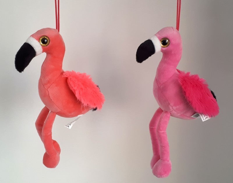 PELUCHE FLAMANT ROSE 20 CM (MJ1420) 12/180