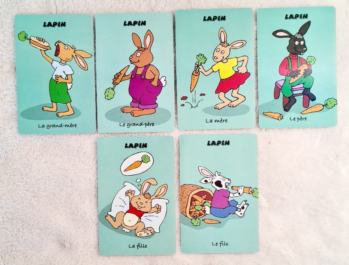 JEU DE 7 FAMILLES ANIMAUX 5 MOD X12PCS (CO333 2)