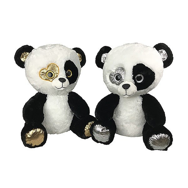 GROSSE PELUCHE PANDA OR /ARGENT 60 CM (MJ80139) 6