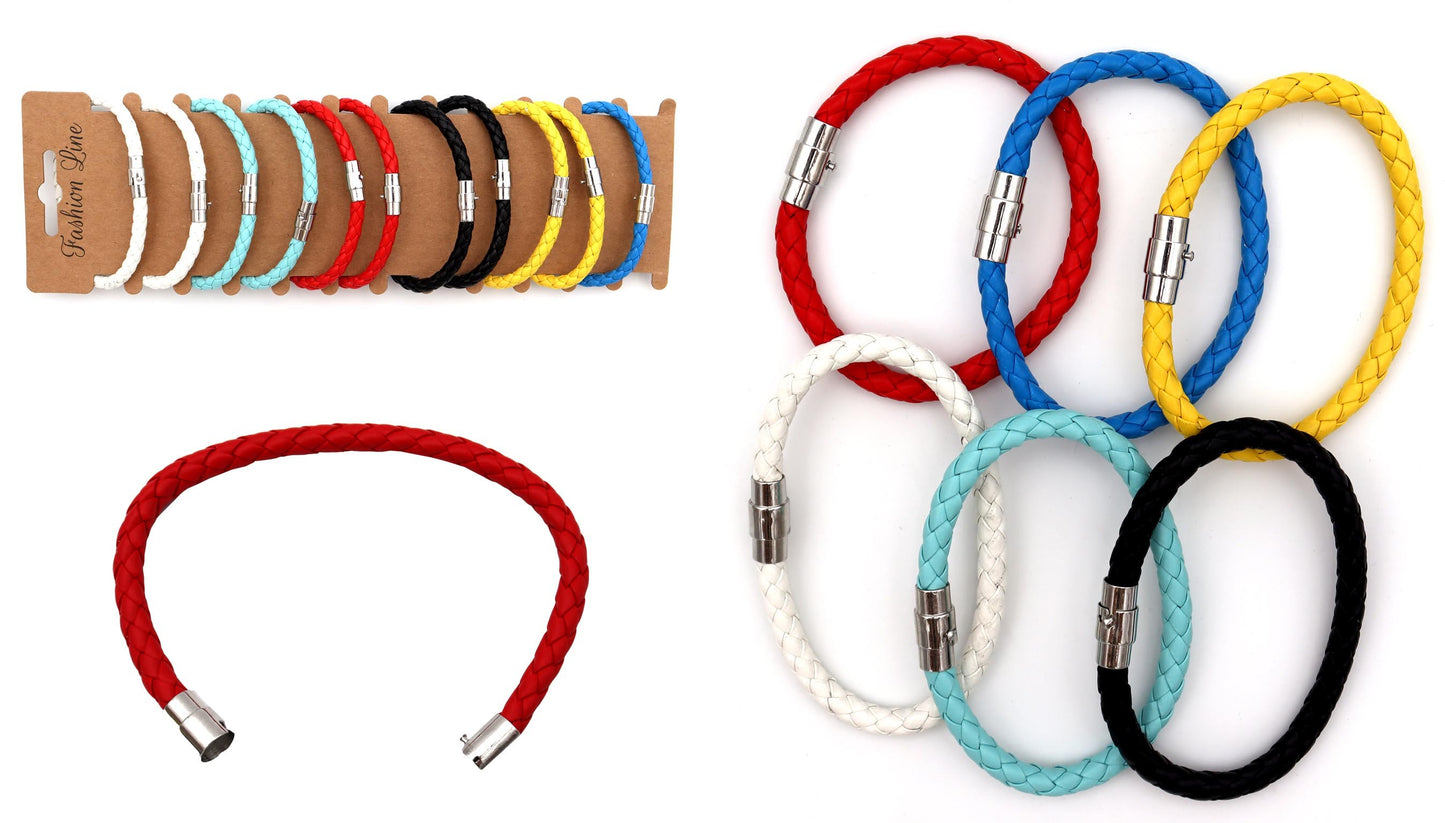 BRACELET MAGNETIQUE TRESSEE X12PCS (BG32671) 240/120