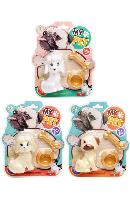 CHIEN 9 CM 2 ACCESSOIRES (LG1335) 144/72