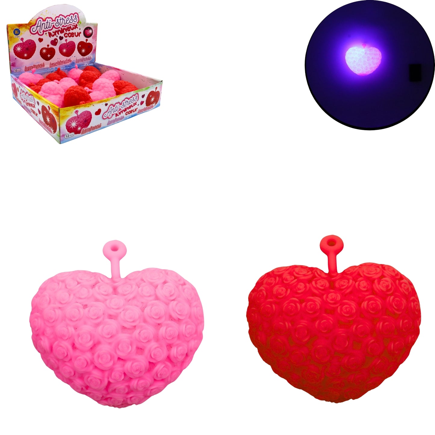 COEUR ANTISTRESS LUMINEUX X12PCS (BG16046) 288