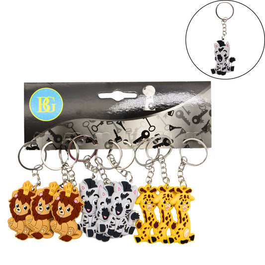 PORTE CLE ANIMAL JUNGLE PLAT X12 PCS (BG18453) 576
